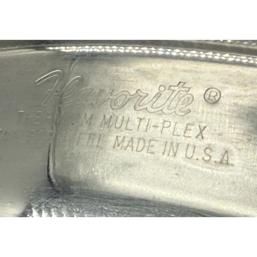 2 pc Flavorite Thermium Multi-Plex Stainless Steel Temp Tone 8.5